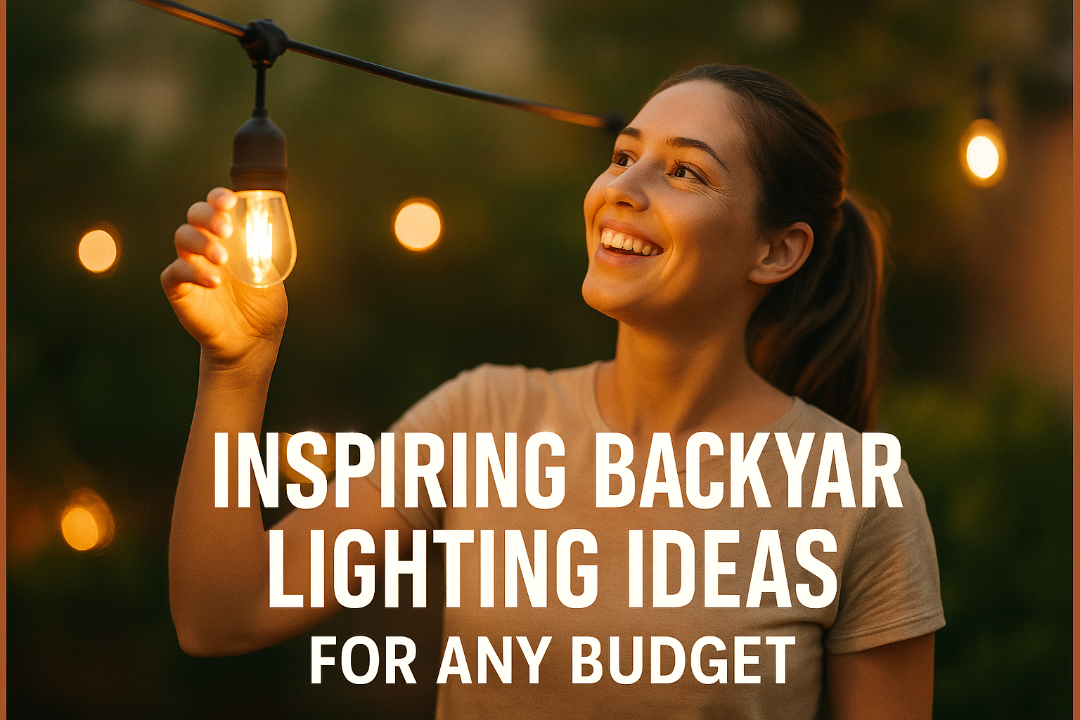 Backyard lighting ideas