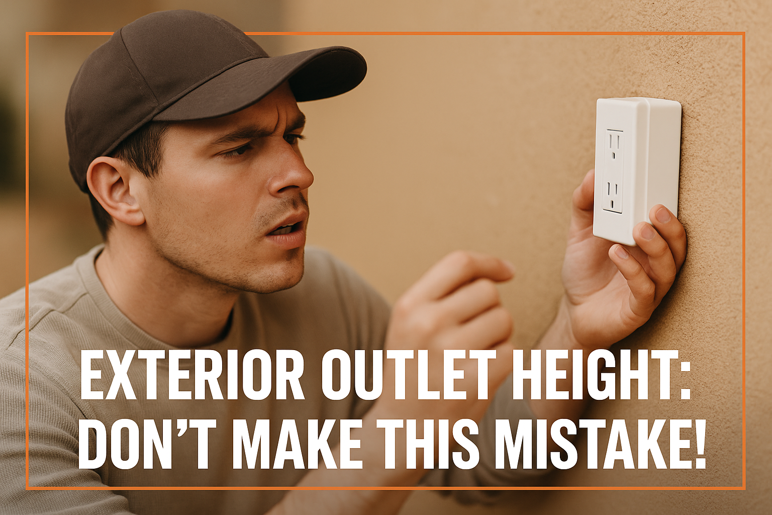 Exterior outlet height
