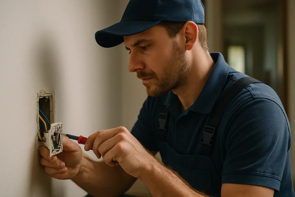 Local Electricians at Work