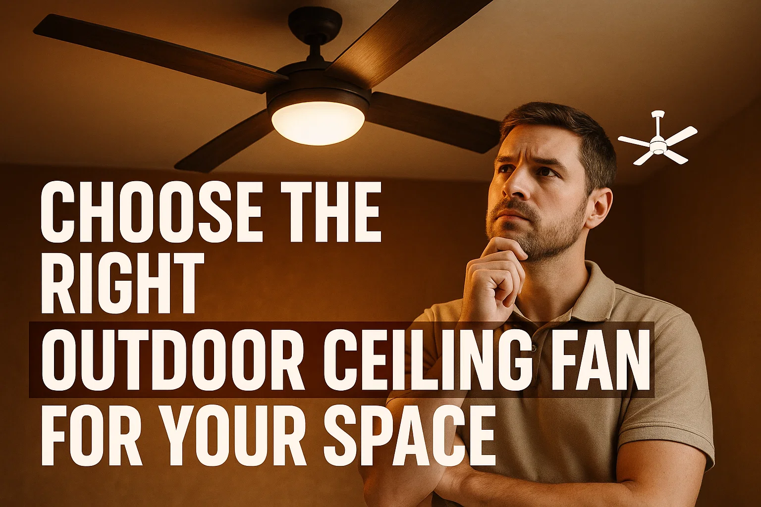Choose the Right Outdoor Ceiling Fan for Your Space