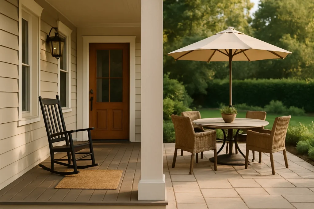 Choosing Between Porch vs. Patio: What to Choose