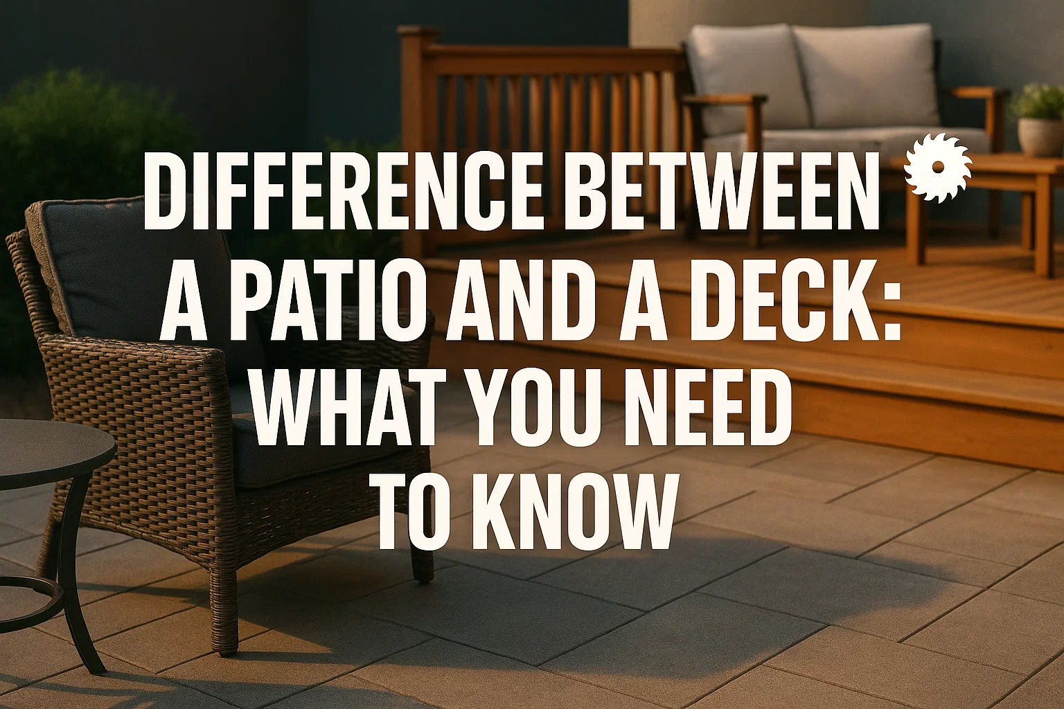 Difference Between a Patio and a Deck: What You Need to Know
