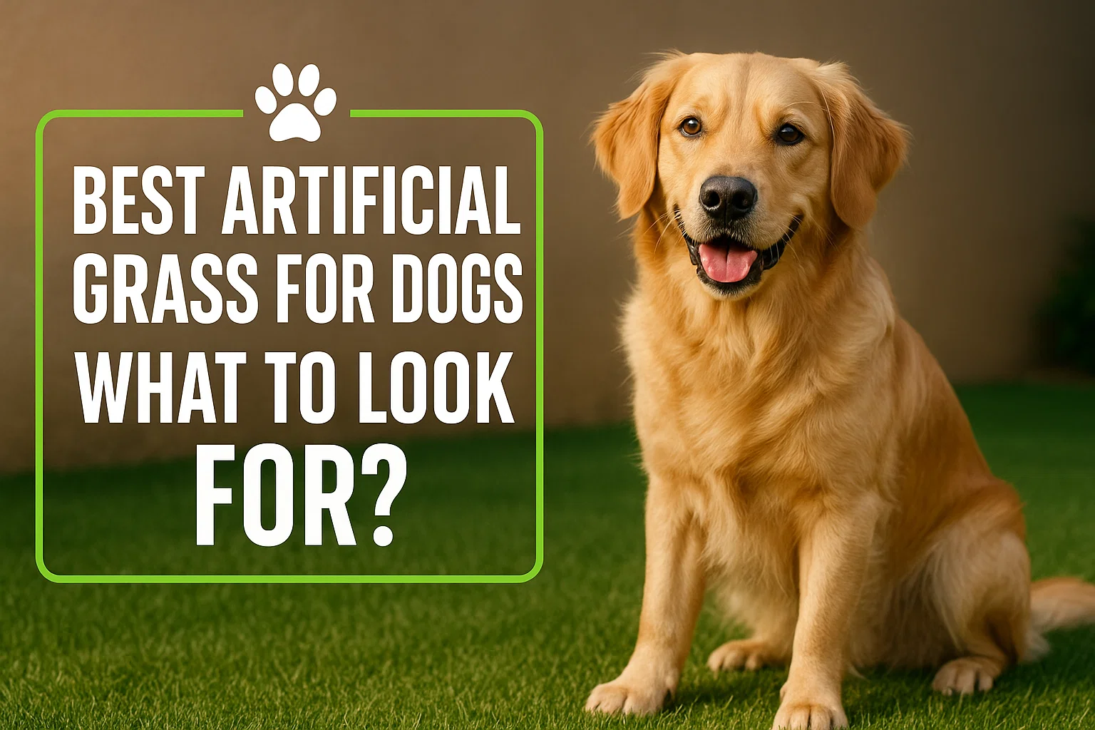 Best Artificial Grass for Dogs: What To Look For?