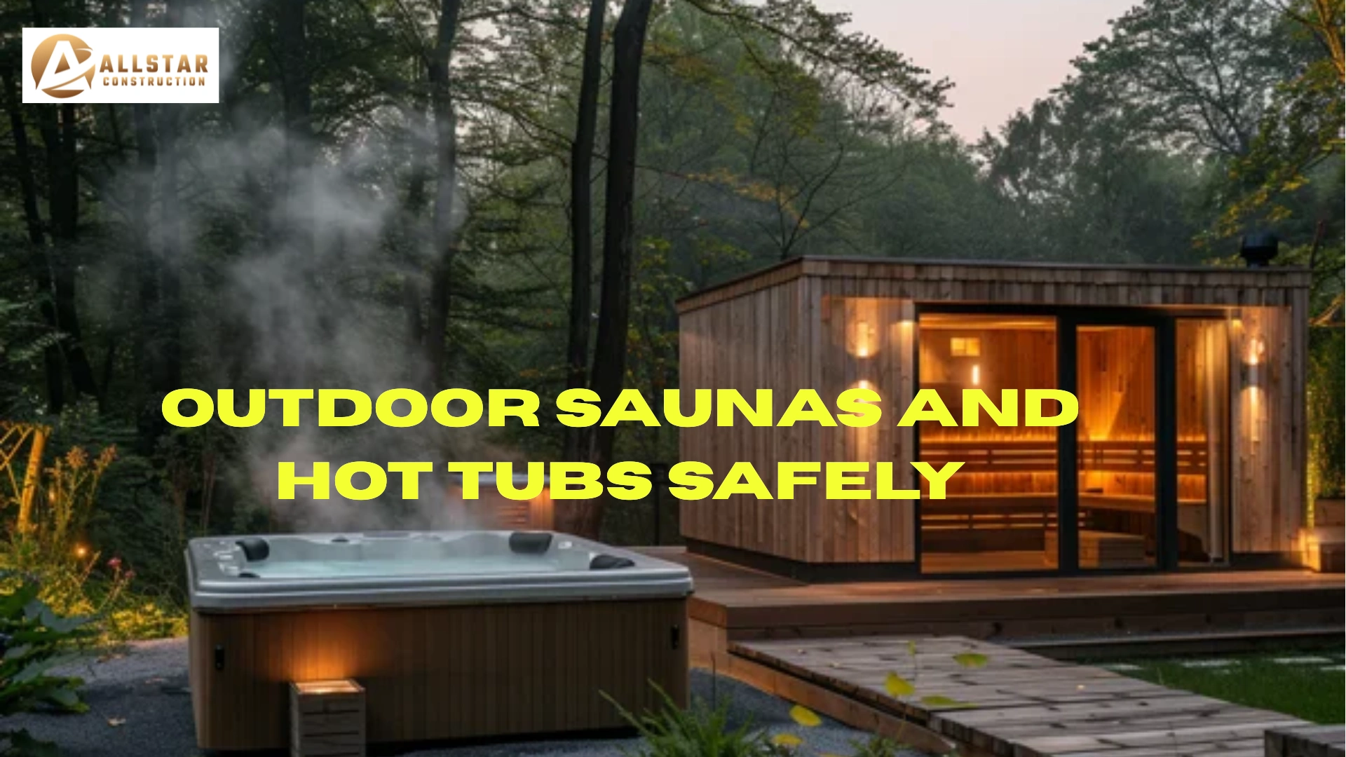 Outdoor Saunas and Hot Tubs Safely