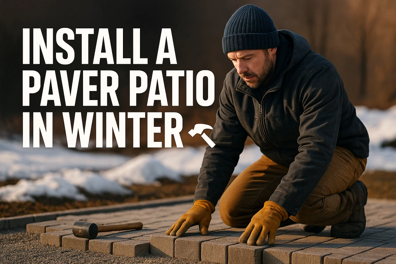 Install a Paver Patio in Winter