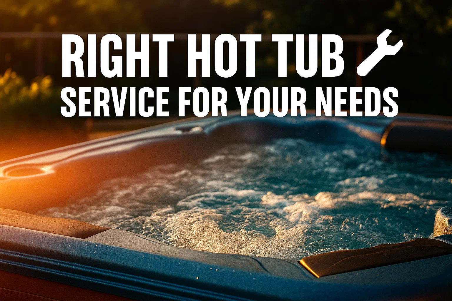 Right Hot Tub Service for Your Needs
