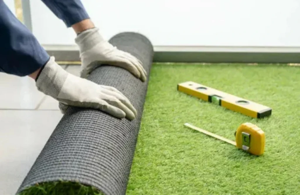 artificial turf installation
