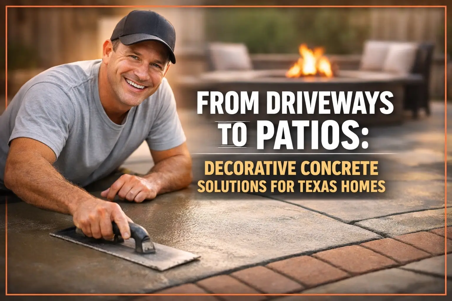 From Driveways to Patios Decorative Concrete Solutions for Texas Homes