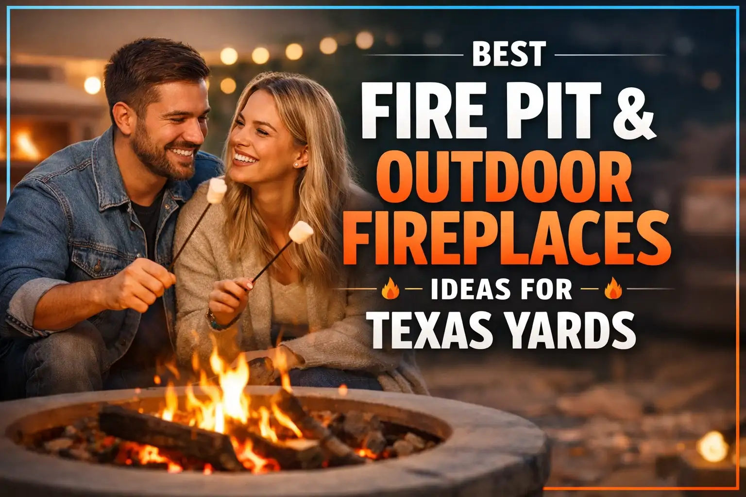 Best Fire Pit & Outdoor Fireplaces Ideas for Texas Yards